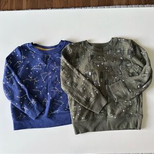 Jumping Beans Green Camping Outdoors & Cat & Jack Blue Constellations Sweatshirt